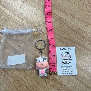 Cute Cow Keychain with Gift Bag